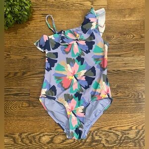 Gap Little Girls Floral One Piece Bathing Suit Sz S